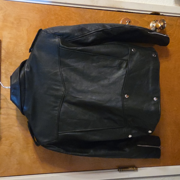 Vintage 80's Outdoor Exchange Moto Jacket Leather Jacket Size 44 - Picture 7 of 9